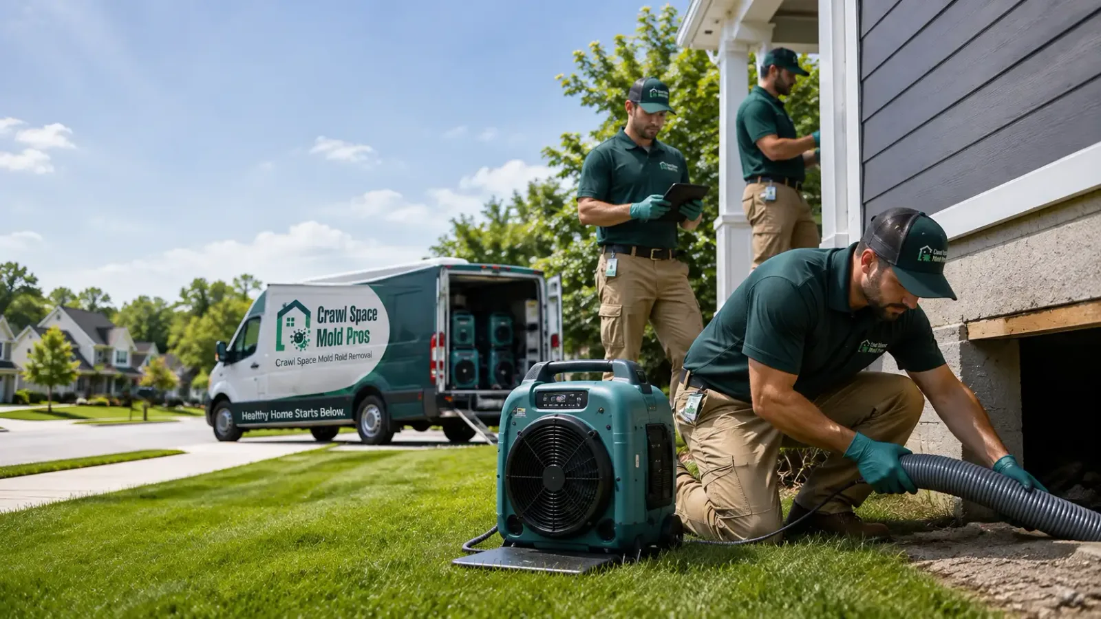 Crawl Space Mold Removal in Oakdale, CT